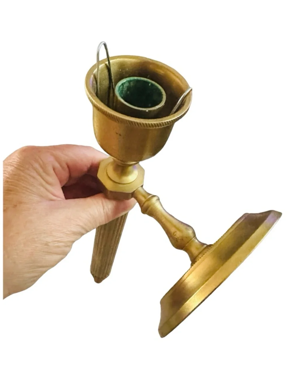 Vintage Solid Brass Wall Sconce Candle Holder 12” (pair of 2) Regency Style